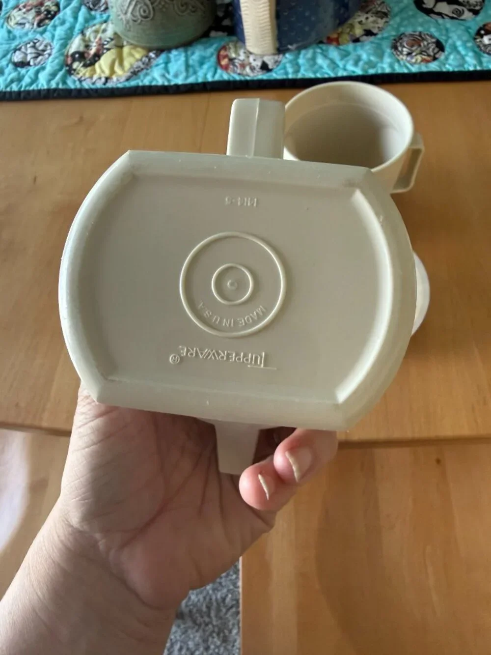Vintage Tupperware cream and sugar set